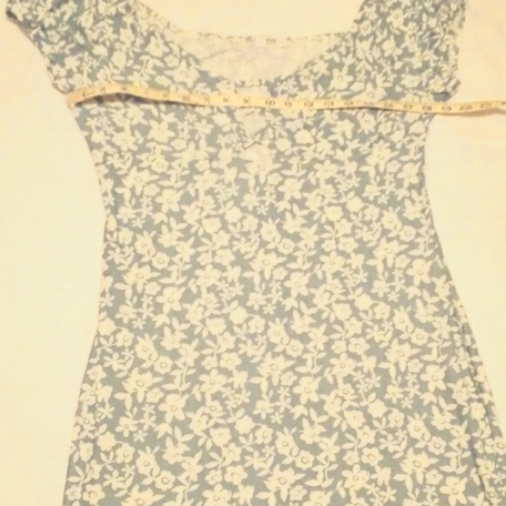 NWOT Ardene Blue and white floral dress XL